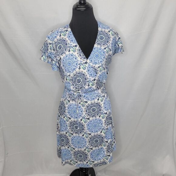 HARPER Heritage Wrap Knee Length Dress - Picture 3 of 15